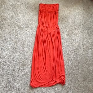 Rachel Pally Strapless Orange Dress